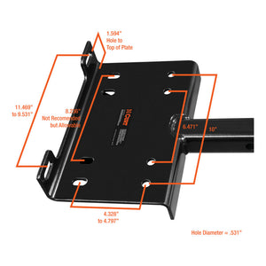 Curt Hitch-Mounted Winch Mount (Fits 2in Receiver)