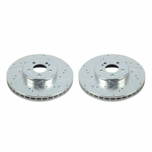 Power Stop 16-20 Mercedes-Benz GLC300 Front Evolution Drilled & Slotted Rotors - Pair