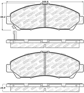 StopTech Street Select Brake Pads - Front